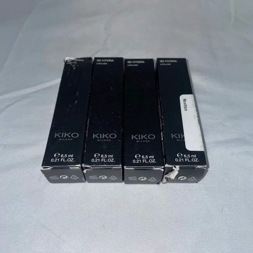 Lot of 4 Kiko Milano 3D Hydra Lipgloss 17 Pearly Mauve 0.21 fl oz Each New Boxed